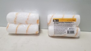 210 X BRAND NEW DIALL 120MM PACK OF 2 THICK COAT POLYAMIDE MINI ROLLER. - IN 5 BOXES