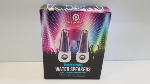 36 X BRAND NEW BOXED POWERFULL DANCING WATER SPEAKERS WITH COLOUR CHANGING LEDS. - IN 3 BOXES