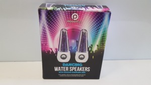 36 X BRAND NEW BOXED POWERFULL DANCING WATER SPEAKERS WITH COLOUR CHANGING LEDS. - IN 3 BOXES