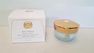 4 X BRAND NEW KEDMA EYE CREAM WITH DEAD SEA MINERALS, AGE-DEFYING INGREDIENTS AND CUCUMBER EXTRACTS. (50G) TOTAL RRP $1,599.80