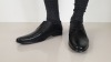 6 X BRAND NEW TOPMAN BLACK BRIGHT EMBOSS REAL LEATHER SHOES RRP.£35.00 SIZE 7
