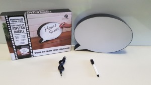 48 X BRAND NEW BOXED PERSONALISE YOUR OWN LED LIGHT-UP #SPEECH BUBBLE. (MAY NEED NEW BATTERIES) - IN 4 BOXES