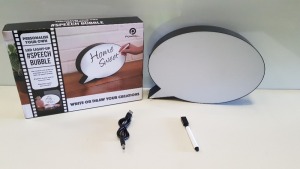48 X BRAND NEW BOXED PERSONALISE YOUR OWN LED LIGHT-UP #SPEECH BUBBLE. (MAY NEED NEW BATTERIES) - IN 4 BOXES