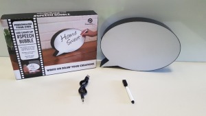 36 X BRAND NEW BOXED PERSONALISE YOUR OWN LED LIGHT-UP #SPEECH BUBBLE. (MAY NEED NEW BATTERIES) - IN 3 BOXES