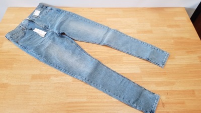 12 X BRAND NEW TOPSHOP JAMIE HIGH WAISTED SKINNY TALL JEANS UK SIZE 14 RRP £40.00 (TOTAL RRP £480.00)