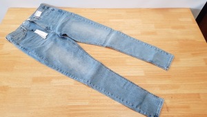 12 X BRAND NEW TOPSHOP JAMIE HIGH WAISTED SKINNY TALL JEANS UK SIZE 12 RRP £40.00 (TOTAL RRP £480.00)