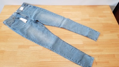 12 X BRAND NEW TOPSHOP JAMIE HIGH WAISTED SKINNY TALL JEANS UK SIZE 12 RRP £40.00 (TOTAL RRP £480.00)