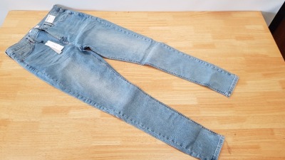 12 X BRAND NEW TOPSHOP JAMIE HIGH WAISTED SKINNY TALL JEANS UK SIZE 12 RRP £40.00 (TOTAL RRP £480.00)