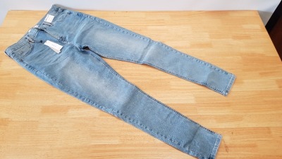 12 X BRAND NEW TOPSHOP JAMIE HIGH WAISTED SKINNY TALL JEANS UK SIZE 10 RRP £40.00 (TOTAL RRP £480.00)