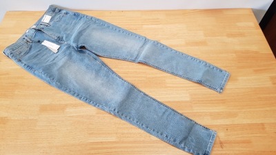 10 X BRAND NEW TOPSHOP JAMIE HIGH WAISTED SKINNY TALL JEANS UK SIZE 8 RRP £40.00 (TOTAL RRP £400.00)