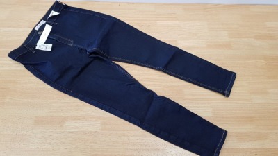 19 X BRAND NEW TOPSHOP JONI SUPER HIGH WAISTED SKINNY JEANS UK SIZE 16 RRP £35.99 (TOTAL RRP £683.81)