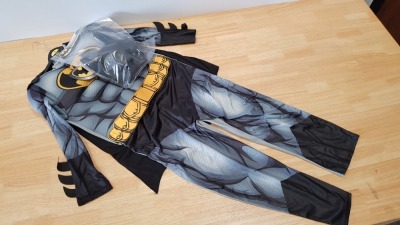 20 X BRAND NEW GEORGE BATMAN OUTFITS AGE 7-8 YEARS RRP £16.00 (TOTAL RRP £320.00)