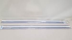 40 X BRAND NEW BOXED PLUMBOB WHITE TELESCOPIC SHOWER RAIL (1250 - 2300MM) - IN ONE BOX