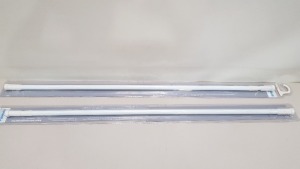 40 X BRAND NEW BOXED PLUMBOB WHITE TELESCOPIC SHOWER RAIL (1250 - 2300MM) - IN ONE BOX