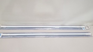 40 X BRAND NEW BOXED PLUMBOB WHITE TELESCOPIC SHOWER RAIL (1250 - 2300MM) - IN ONE BOX