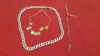 3 PIECE ASSORTED JEWELLERY LOT CONTAINING 1 X SILVER COLOURED CHAIN NECKLACE, 1 X GOLD COLOURED BRACELET AND 1 X SILVER COLOURED BRACELET.