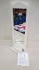 4 X BRAND NEW BOXED WHITE EZIGOO MIRRORJEWELLERY CABINET & INTERNAL STORAGE UNIT. (90 X 35 X 10C) - IN 4 BOXES