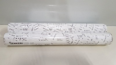 48 X BRAND NEW BOXED ROLLS OF ZENKERI TEXTURED WALLPAPER - IN 4 BOXES