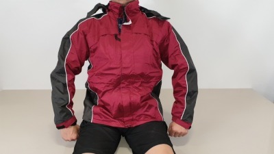 10 X BRAND NEW SNOWDONIA MAROON WATER PROOF WINTER FLEECED COATS