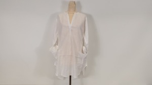 30 X BRAND NEW SEAFOLLY WHITE BEACH BASICS BEACH SHIRT SIZE MEDIUM