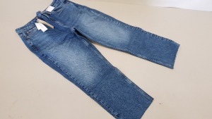 10 X BRAND NEW TOPSHOP STRAIGHT HIGH WAISTED STRAIGHT LEG JEANS UK SIZE 14 RRP £40.00 (TOTAL RRP £400.00)