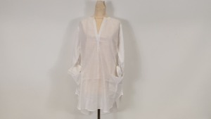 30 X BRAND NEW SEAFOLLY WHITE BEACH BASICS BEACH SHIRT SIZE SMALL