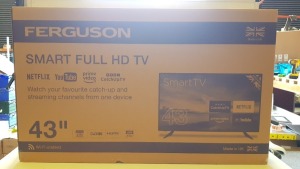 1 X BRAND NEW BOXED FERGUSON 43 SMART FULL HD TV