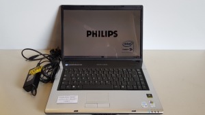 PHILIPS X54 LAPTOP WINDOWS VISTA BUSINESS - WITH CHARGER