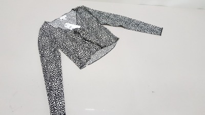 48 X BRAND NEW TOPSHOP ANIMAL PRINT CARDIGANS UK SIZE 8 RRP £19.00 (TOTAL RRP £912.00)