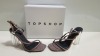 17 X BRAND NEW TOPSHOP ROCKET MULTI GLASS STYLED HEELED SHOES UK SIZE 5 AND 6 RRP £46.00 (TOTAL RRP £782.00)