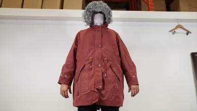 8 X BRAND NEW GEORGE ( WOMENSOUTWEAR ) PINK WINTER COATS IN SIZE XXL RRP £46.00 pp