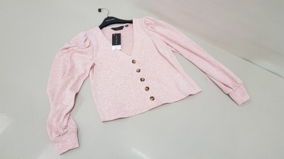 20 X BRAND NEW DOROTHY PERKINS PINK SUMMER CARDIGAN (SIZE UK 14 & 16) RRP £19.99 (TOTAL RRP £399.80)