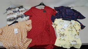 16 PIECE LOT CONTAINING VARIOUS BRAND NEW BRANDED HIGH STREET CLOTHING IE VILA, MADEWELL, WAREHOUSE AND PRINCIPLES.