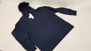 11 X BRAND NEW BAGGED TOPMAN NAVY HOODIE (7 X SIZE UK XS AND 4 X UK M) RRP £24.99 (TOTAL £274.89)