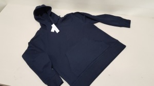 11 X BRAND NEW BAGGED TOPMAN NAVY HOODIE (SIZE UK L) RRP £24.99 (TOTAL £274.89)