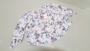 18 X BRAND NEW MISS SELFRIDGE PETITES FLOWER CROP TOP IN SIZE UK 6 RRP £28.00 (TOTAL £504.00)