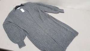 14 X BRAND NEW BOXED PAPAYA / WOMEN LONG GREY OPEN FLEECE IN SIZE XL. RRP £18.00 (TOTAL RRP £252.00