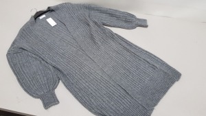 14 X BRAND NEW BOXED PAPAYA / WOMEN LONG GREY OPEN FLEECE IN SIZE XL. RRP £18.00 (TOTAL RRP £252.00