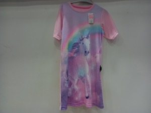 20 X BRAND NEW UNICORN DREAMS NIGHTIES IN VARIOUS KIDS SIZES