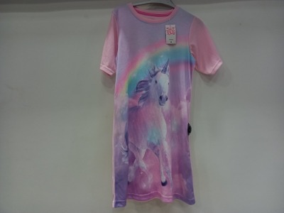 20 X BRAND NEW UNICORN DREAMS NIGHTIES IN VARIOUS KIDS SIZES