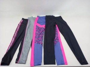 20 PIECE MIXED CLOTHING LOT CONTAINING SOULUXE GYM PANTS IN VARIOUS STYLES AND COLOURS IN VARIOUS KIDS SIZES