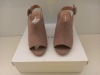 19 X BRAND NEW DOROTHY PERKINS HEELED SANDALS IN TAUPE UK SIZE 3 AND 6 RRP £28.00 (TOTAL RRP £532.00)