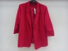 10 X BRAND NEW DOROTHY PERKINS WOMENS RED BLAZERS IN SIZES 14, 16, 20 AND 22 RRP £35.00 (TOTAL RRP 3350.00) (PICK LOOSE)