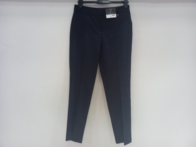 15 X BRAND NEW DOROTHY PERKINS SLIM FIT NAVY TROUSERS IN VARIOUS SIZES RRP £20.00 (TOTAL RRP £300.00)