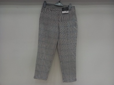 12 X BRAND NEW DOROTHY PERKINS PETITE CHEQUERED ANKLE GRAZERS UK SIZE 8, 10 AND 16 RRP £22.00 (TOTAL RRP £268.00) (PICK LOOSE)