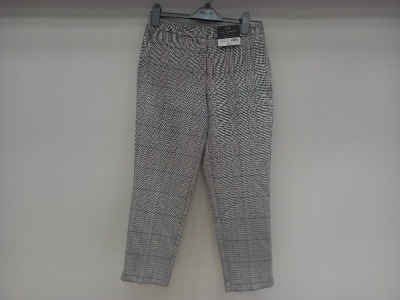 12 X BRAND NEW DOROTHY PERKINS PETITE CHEQUERED ANKLE GRAZERS UK SIZE 8, 10 AND 16 RRP £22.00 (TOTAL RRP £268.00) (PICK LOOSE)