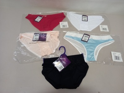 50 X BRAND NEW LORNA DREW LINGERIE BRIEFS IN VARIOUS STYLES AND SIZES IE ASTRID BRIEFS, AMY BRIEFS AND ALEXA BRIEFS IN VARIOUS COLOURS AND SIZES