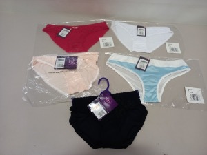 50 X BRAND NEW LORNA DREW LINGERIE BRIEFS IN VARIOUS STYLES AND SIZES IE ASTRID BRIEFS, AMY BRIEFS AND ALEXA BRIEFS IN VARIOUS COLOURS AND SIZES