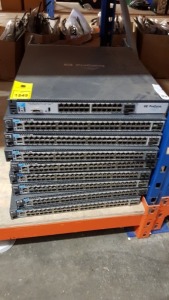 9 X HP PROCURVE NETWORKING (6600-24G / SWITCH / J9263A)