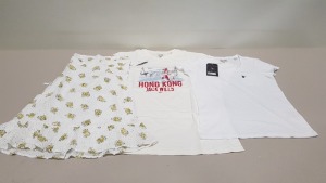 15 PIECE MIXED JACK WILLS CLOTHING LOT CONTAINING 11 X GRACIE MINI WHITE DRESSES UK SIZE 6 AND 8 (MAINLY 8), 3 X HONG KONG LOCATION T SHIRTS SIZE XXL AND 1 X FULLFORD WHITE T SHIRT UK SIZE 6